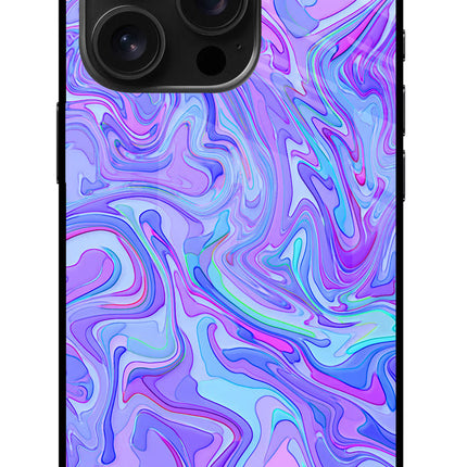 Glitter iPhone 16 Pro Glass Case Back Cover by Casekaro