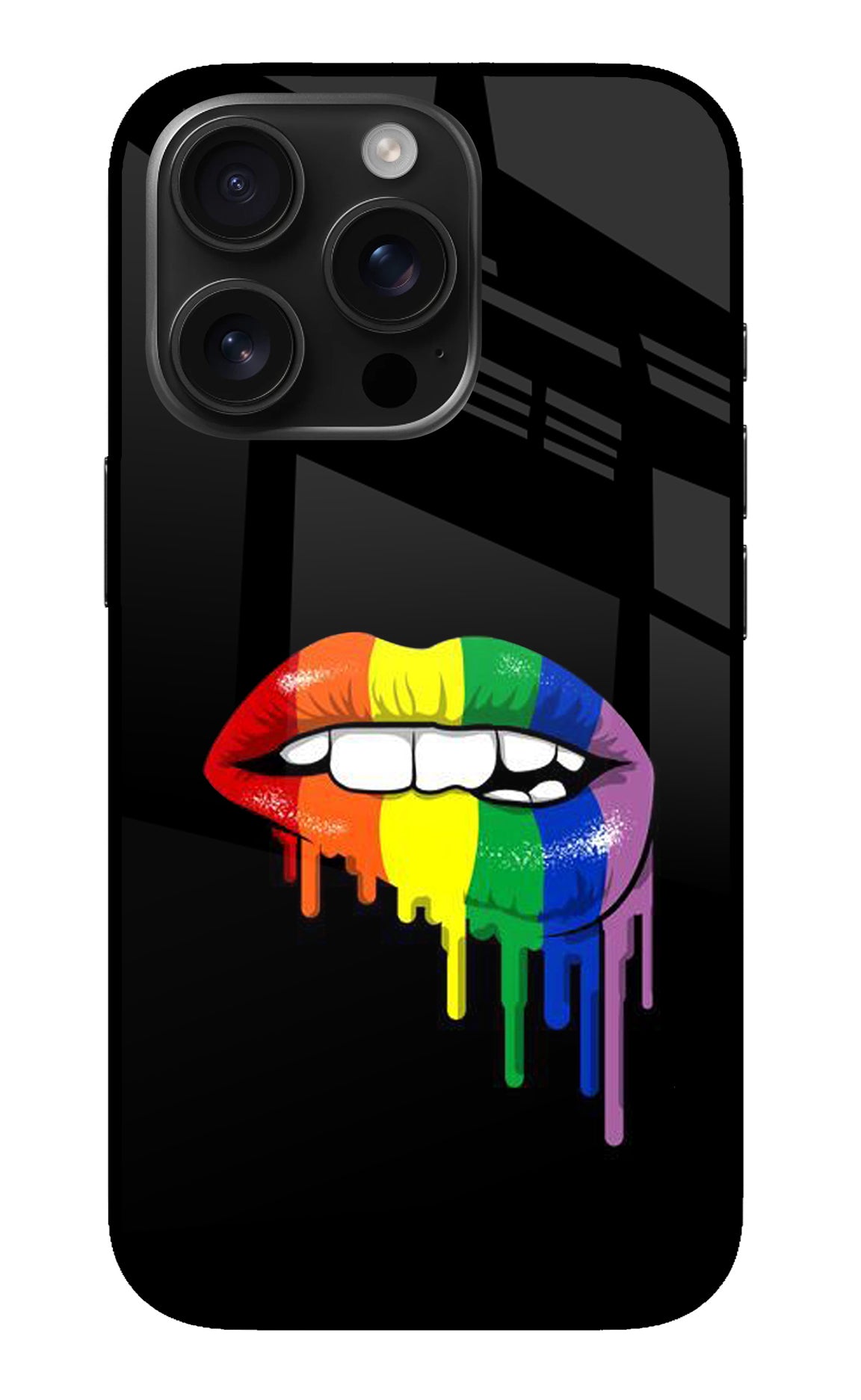 Lips Biting iPhone 16 Pro Back Cover