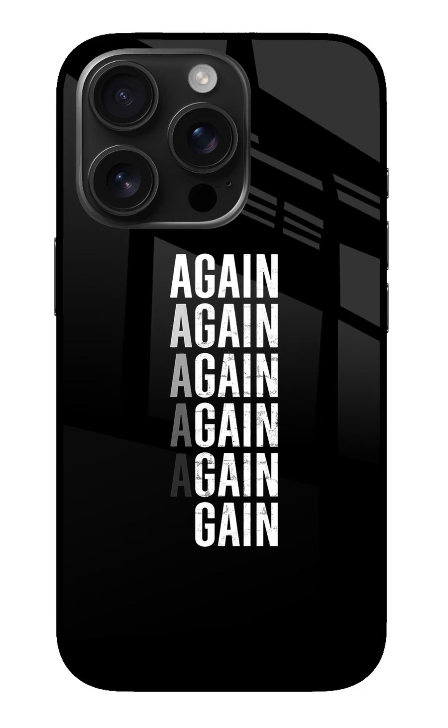 Again Again Gain iPhone 16 Pro Back Cover, Metal case