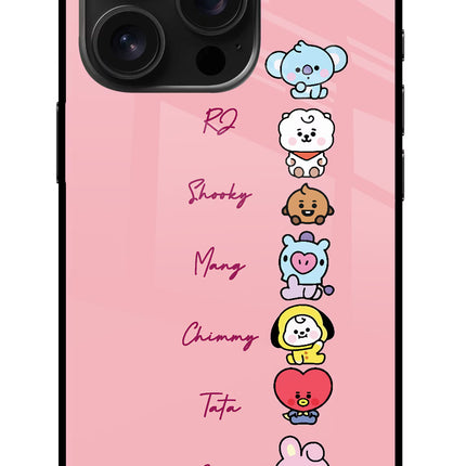 BTS names iPhone 16 Pro Glass Case