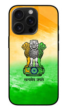 Satyamev Jayate Flag iPhone 16 Pro Glass Case