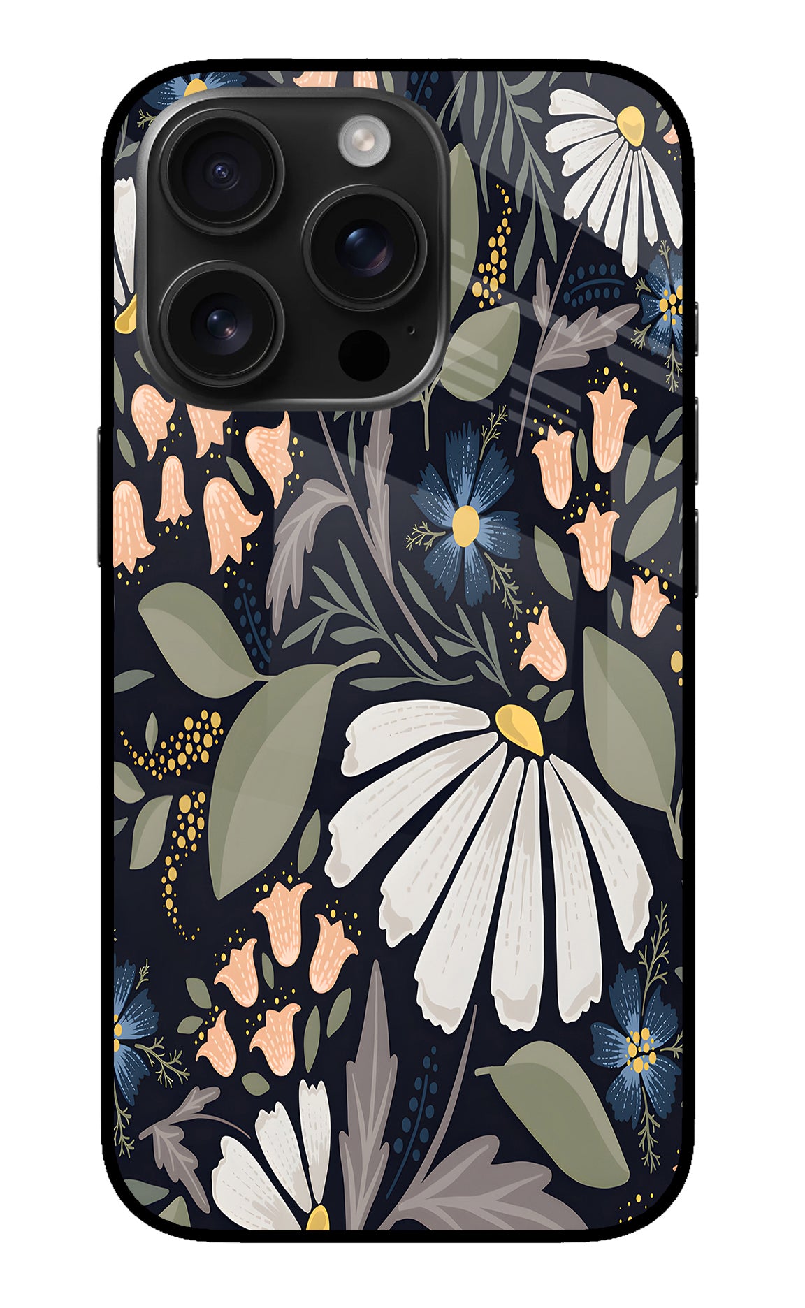 Flowers Art iPhone 16 Pro Back Cover