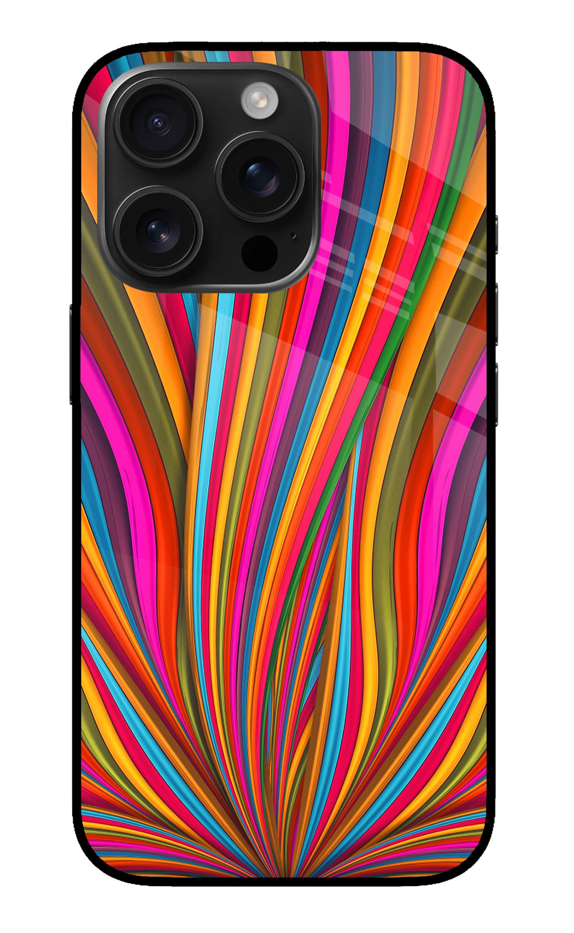 Trippy Wavy iPhone 16 Pro Back Cover