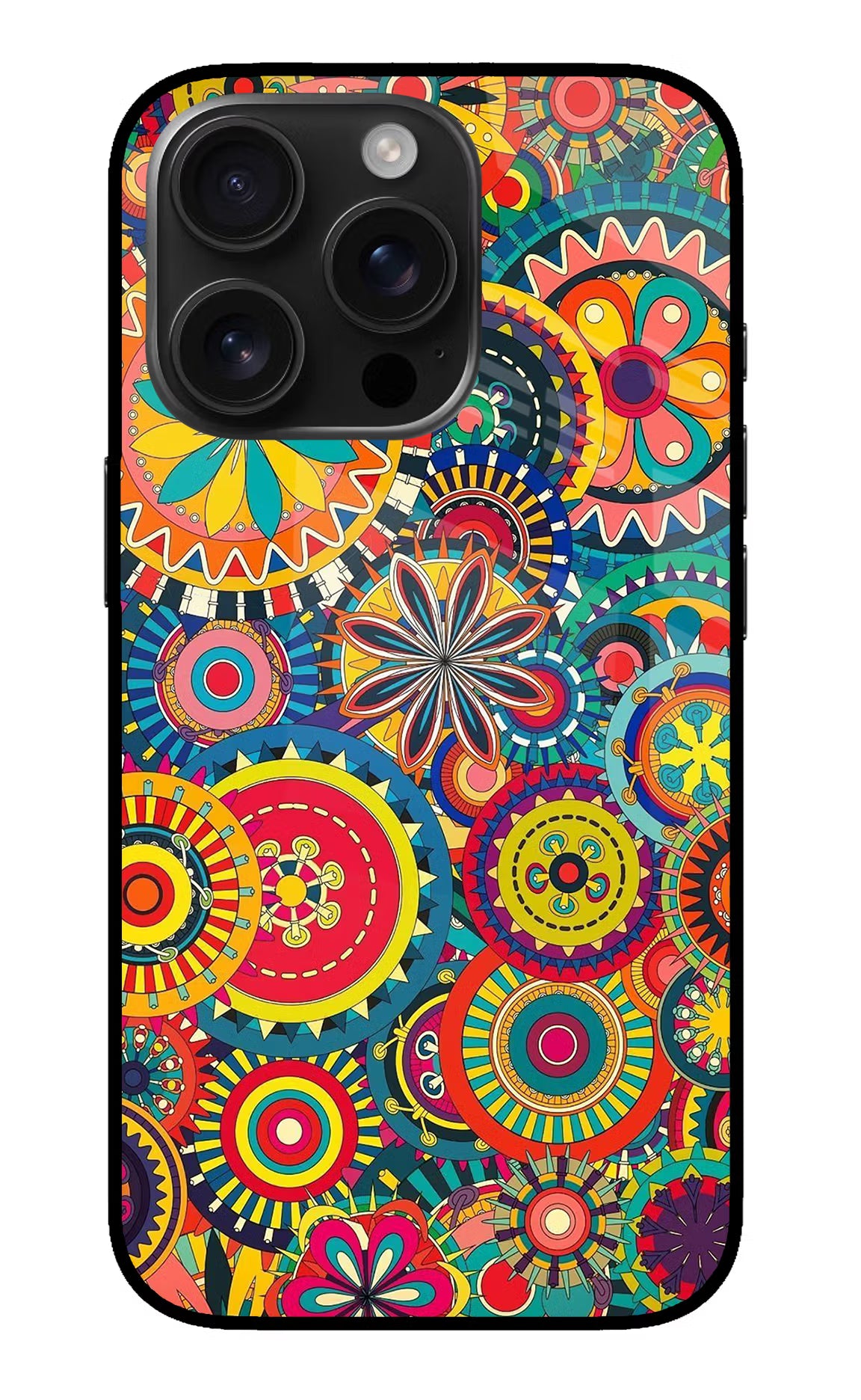 Gol Gol Art iPhone 16 Pro Glass Case Back Cover by Casekaro