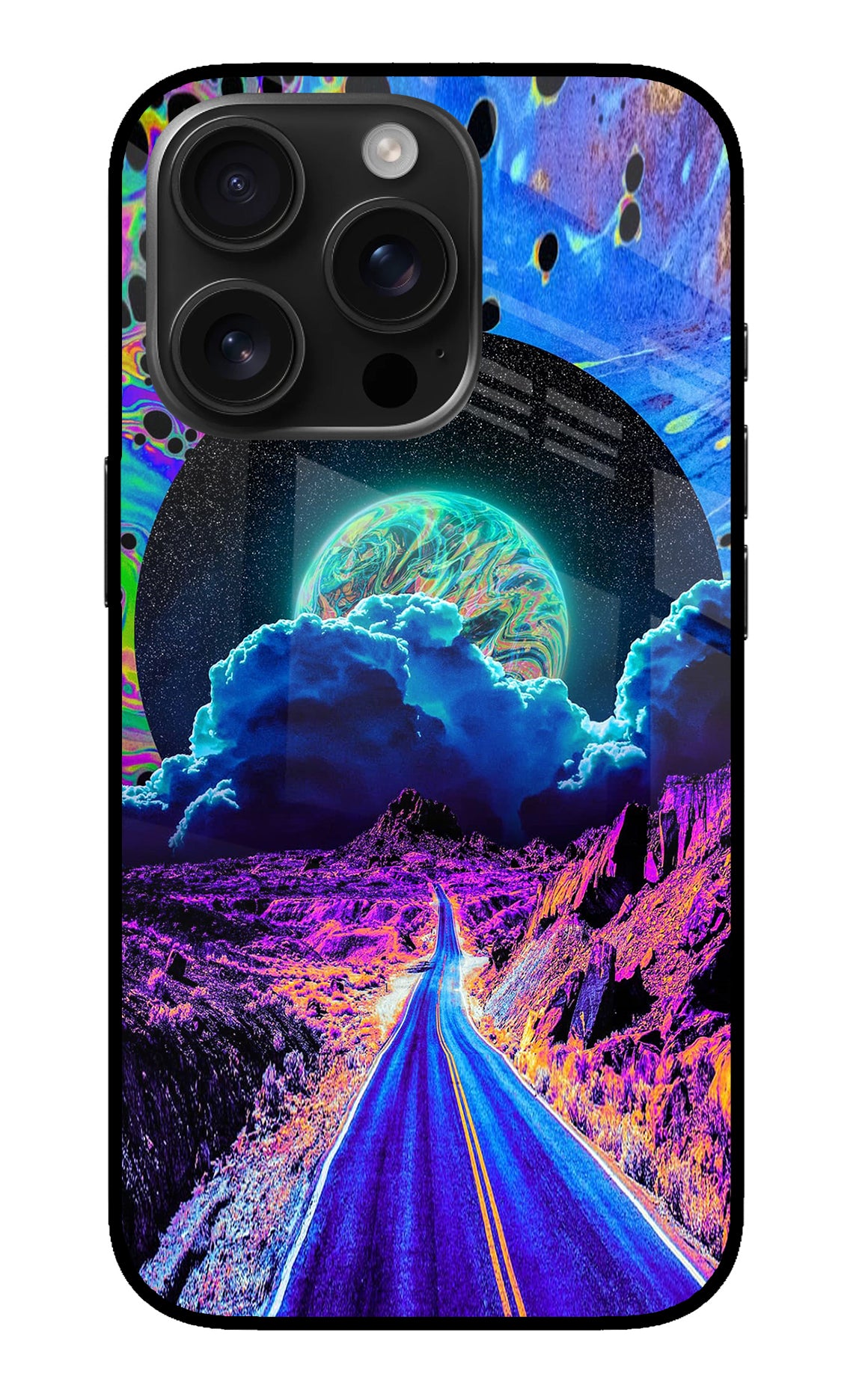 Psychedelic Painting iPhone 16 Pro Back Cover