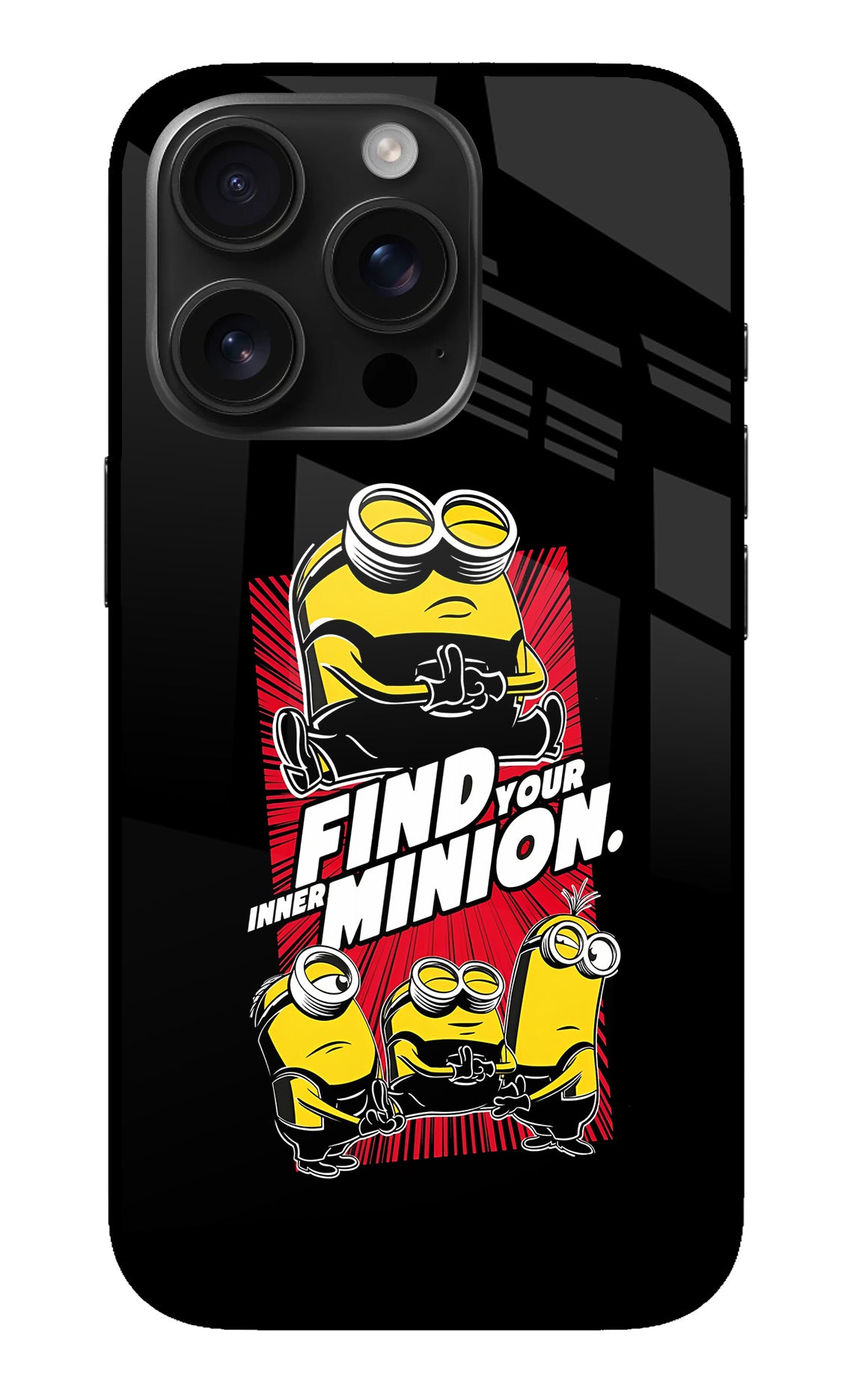 Find your inner Minion iPhone 16 Pro Glass Case