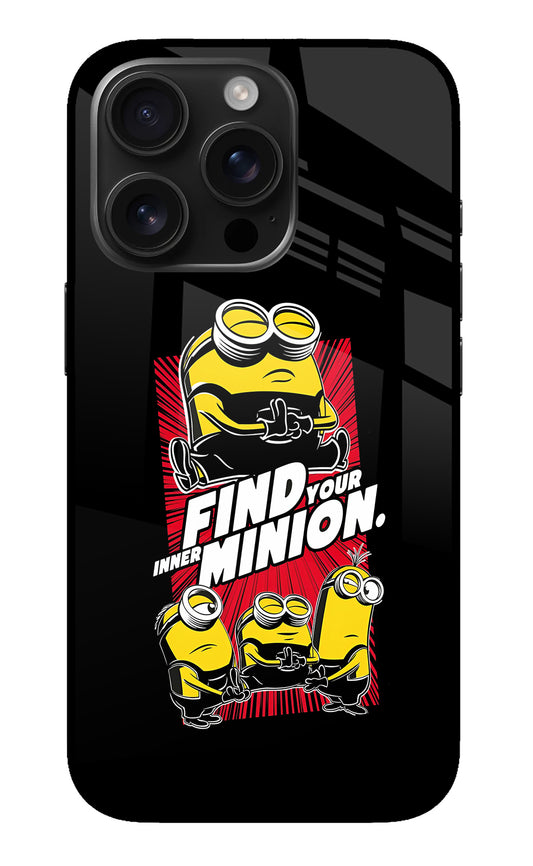 Find your inner Minion iPhone 16 Pro Glass Case