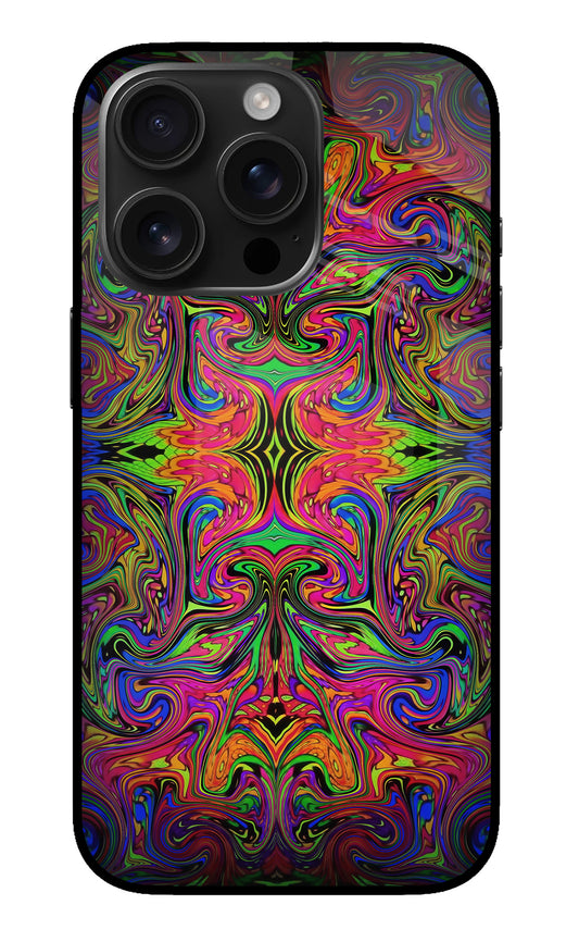 Psychedelic Art iPhone 16 Pro Glass Case