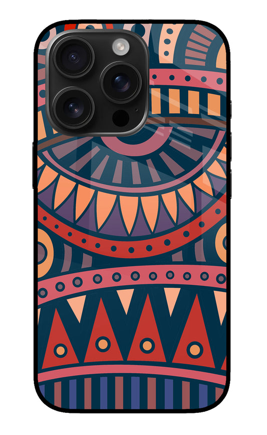 African Culture Design iPhone 16 Pro Glass Case