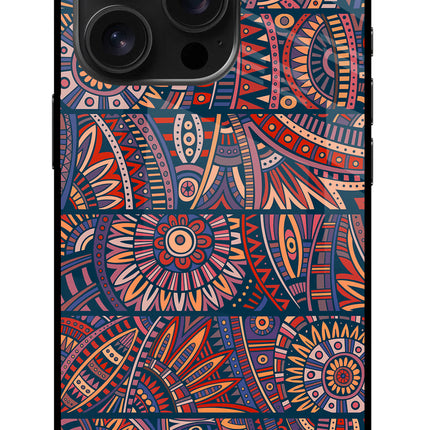 African Culture Design iPhone 16 Pro Glass Case