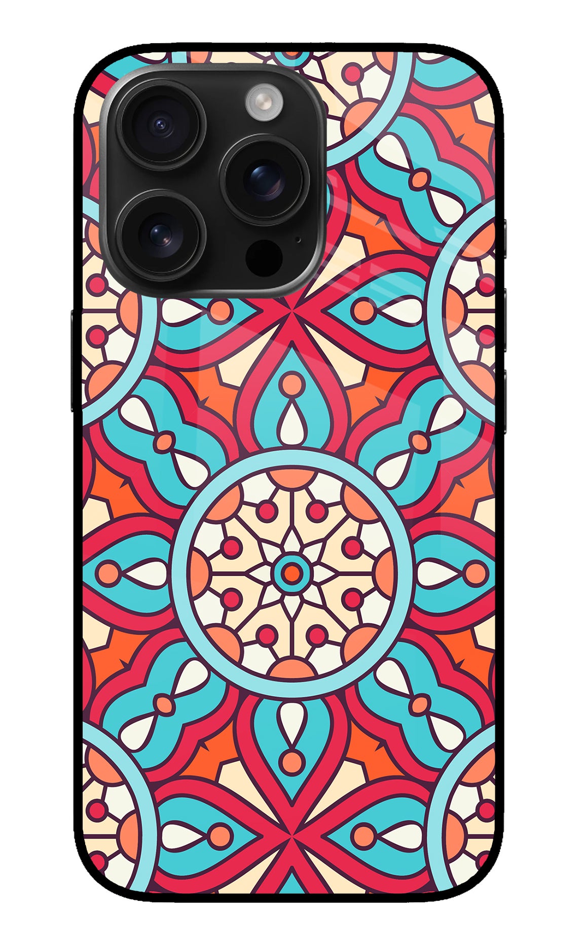 Mandala Geometric iPhone 16 Pro Back Cover