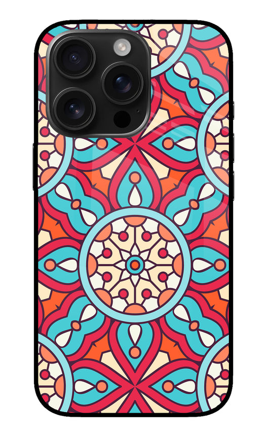 Mandala Geometric iPhone 16 Pro Glass Case