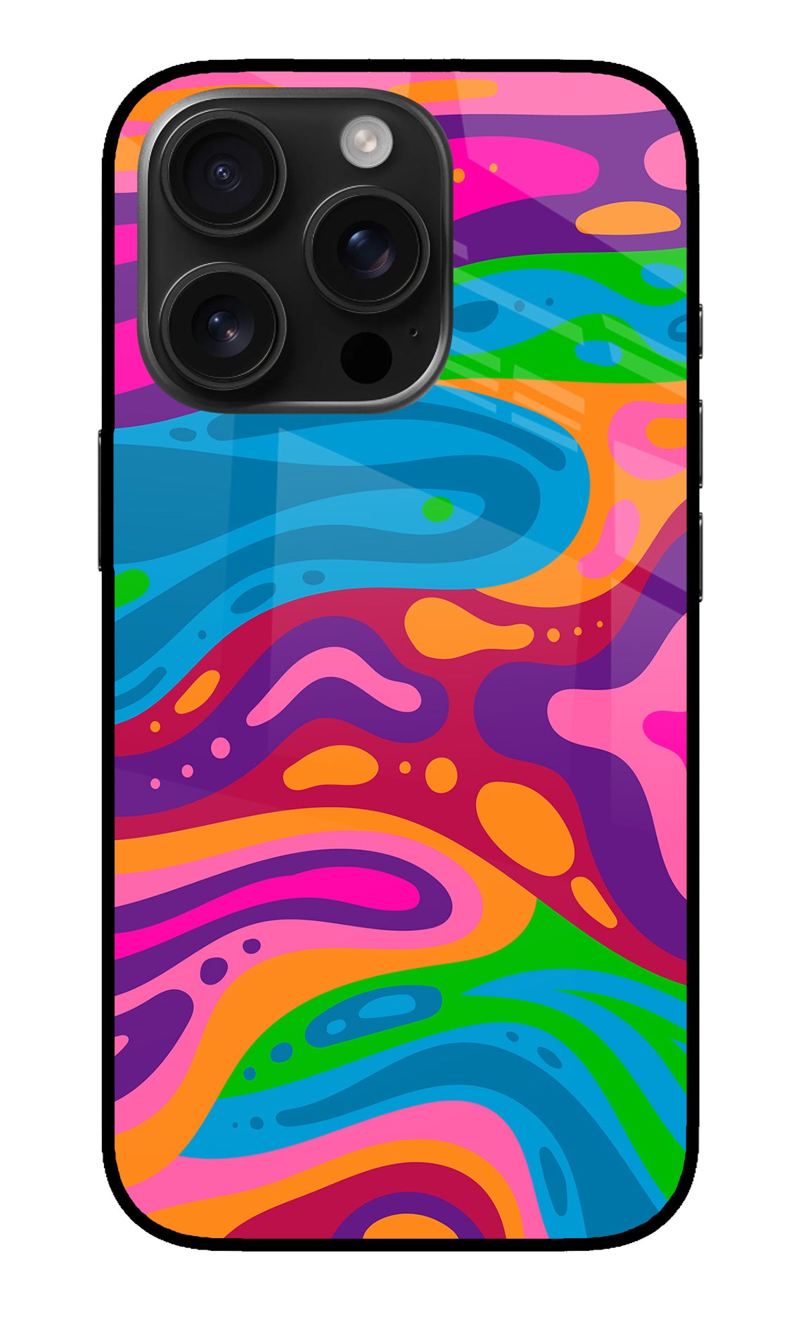 Trippy Pattern iPhone 16 Pro Back Cover