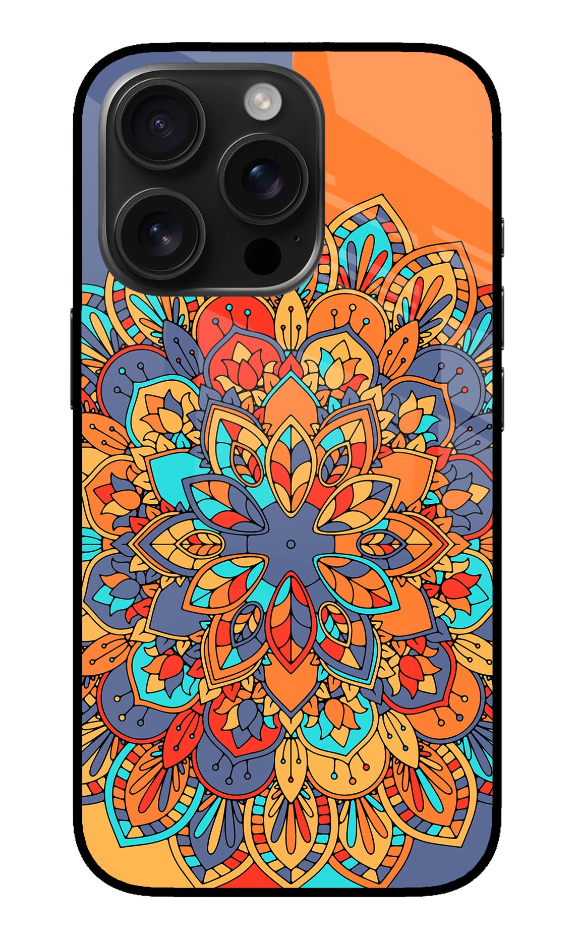 Color Mandala iPhone 16 Pro Back Cover