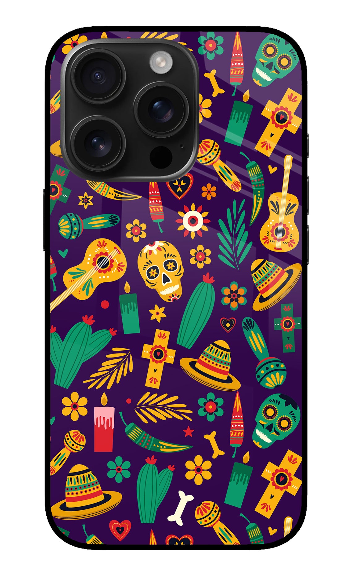 Mexican Artwork iPhone 16 Pro Back Cover