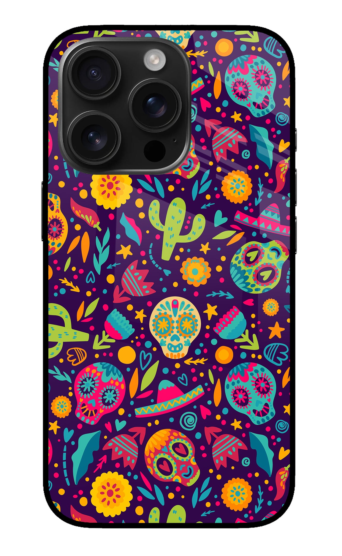 Mexican Design iPhone 16 Pro Glass Case