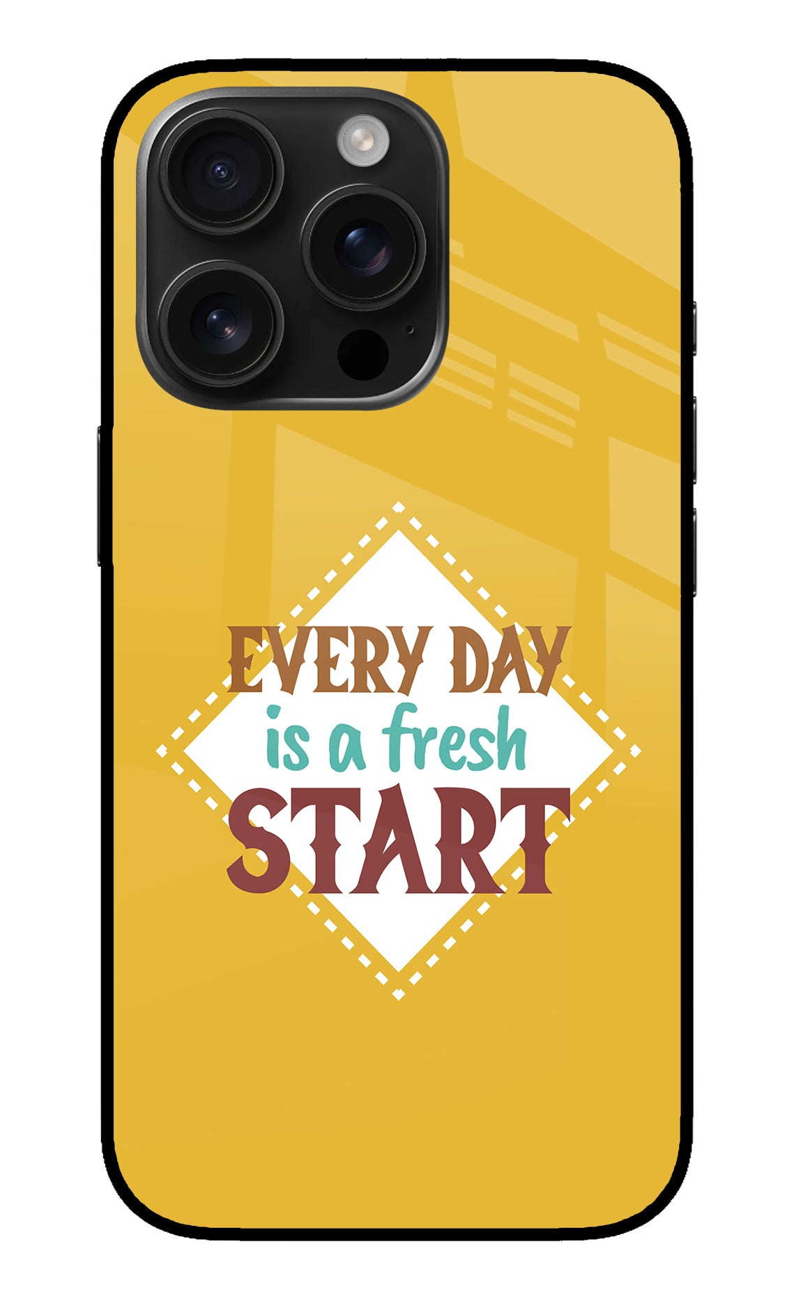 Every day is a Fresh Start iPhone 16 Pro Back Cover