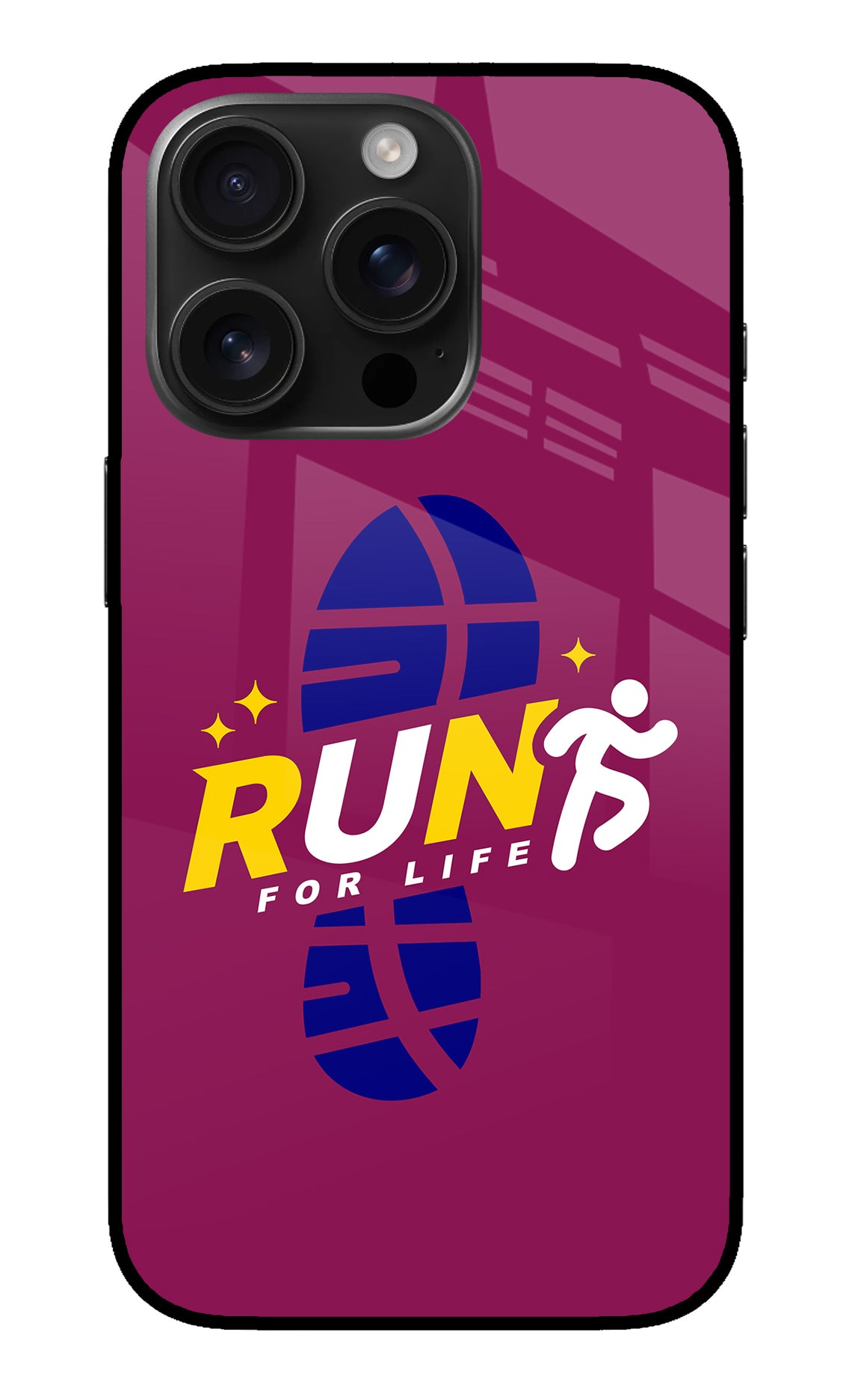 Run for Life iPhone 16 Pro Back Cover