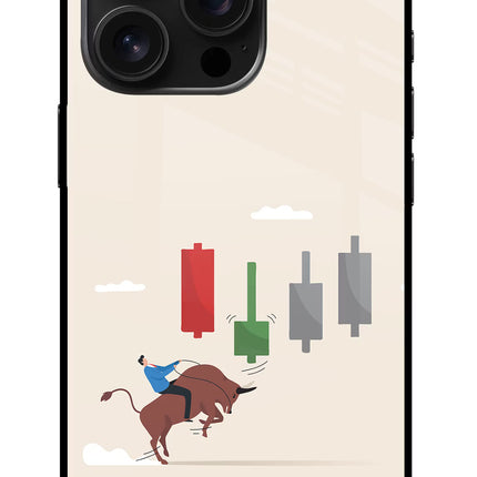 Bull Trading Momentum iPhone 16 Pro Glass Case