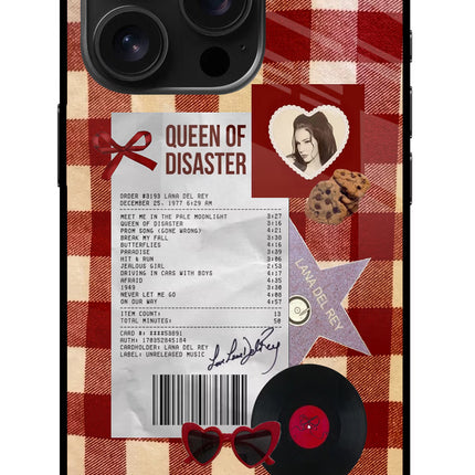 Queen of Disaster iPhone 16 Pro Glass Case