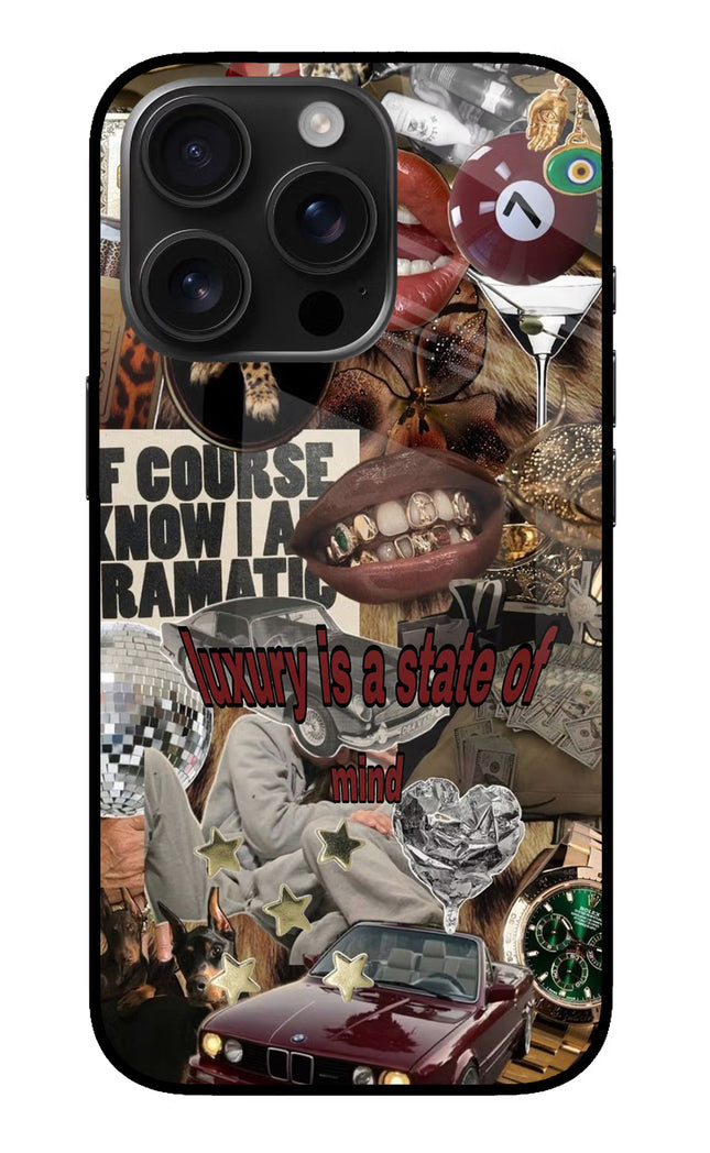 Luxury iPhone 16 Pro Glass Case