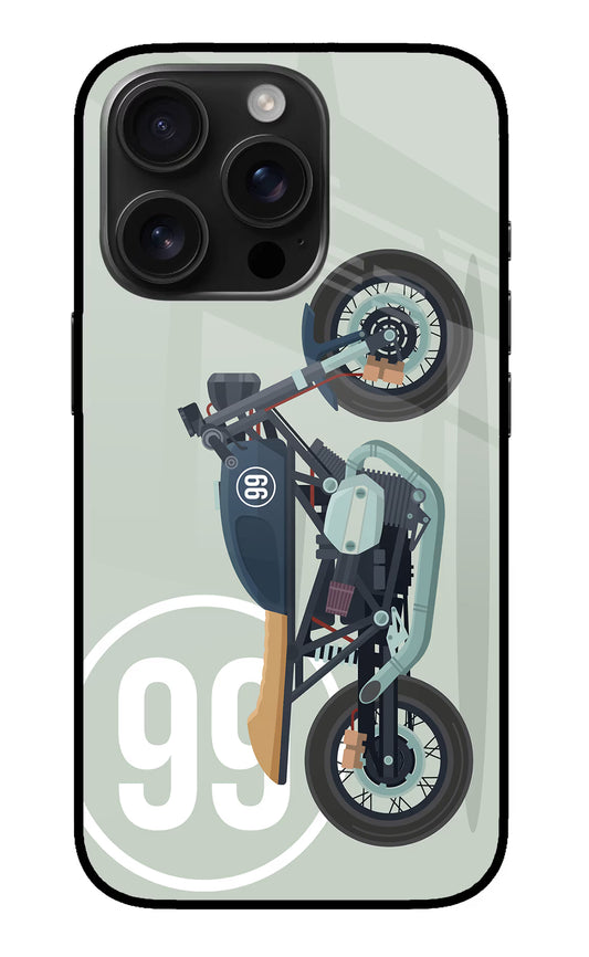Classic Cafe Racer 99 iPhone 16 Pro Glass Case