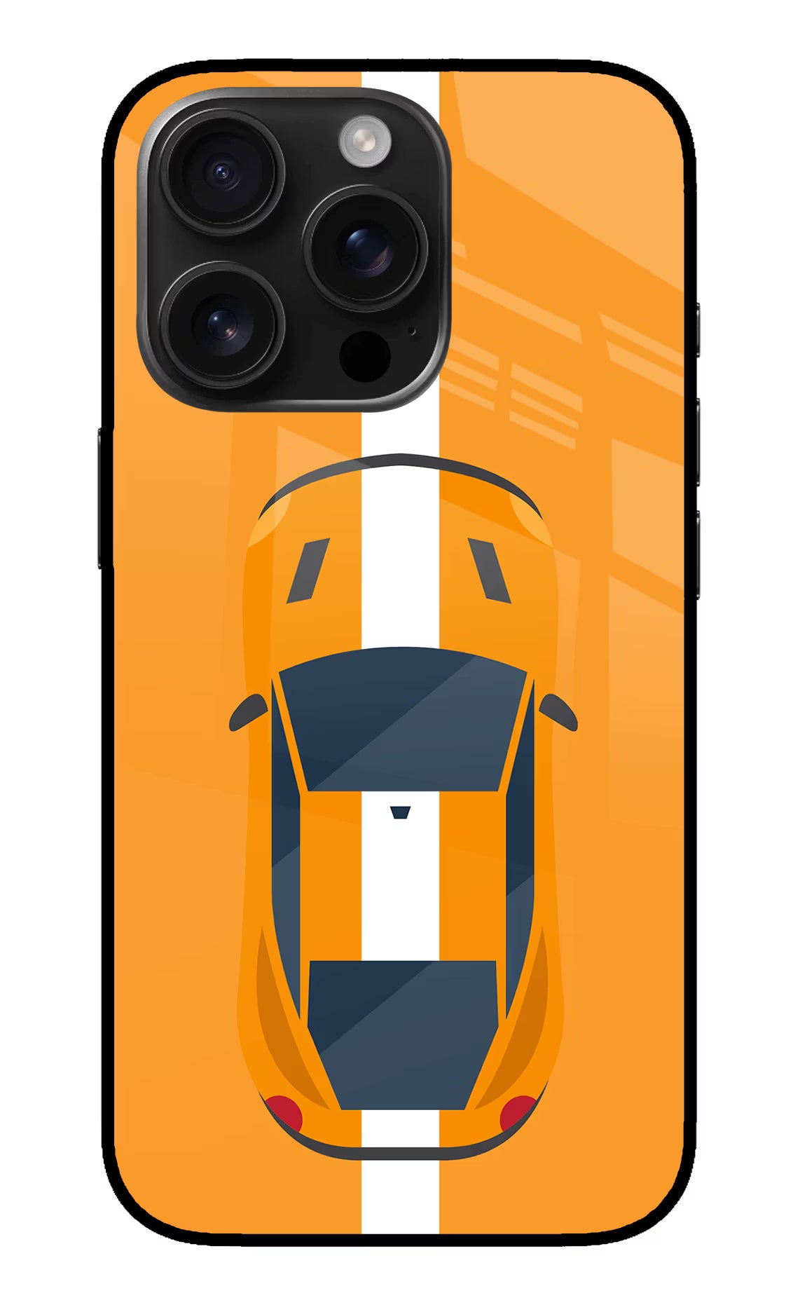 Highway Pursuit iPhone 16 Pro Glass Case Back Cover by Casekaro
