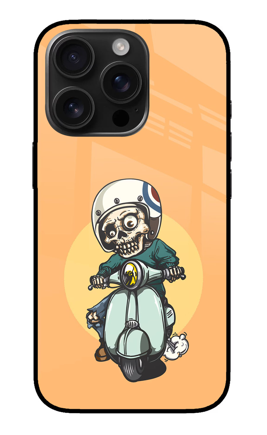 Undead Biker iPhone 16 Pro Back Cover, Metal case