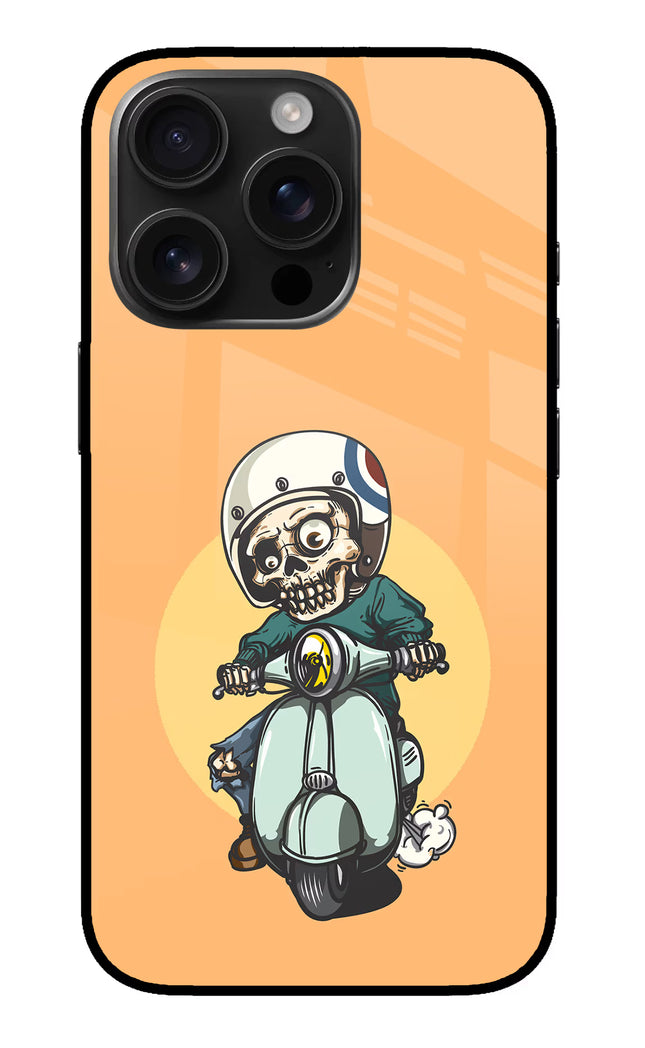 Undead Biker iPhone 16 Pro Glass Case
