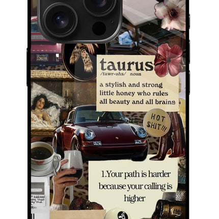Taurus Zodiac iPhone 16 Pro Glass Case