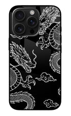 Twin Dragons iPhone 16 Pro Glass Case