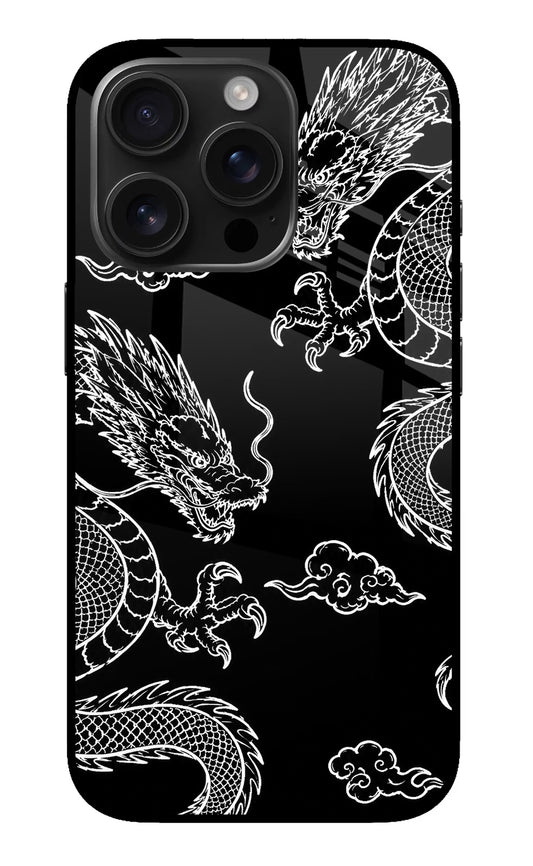 Twin Dragons iPhone 16 Pro Glass Case