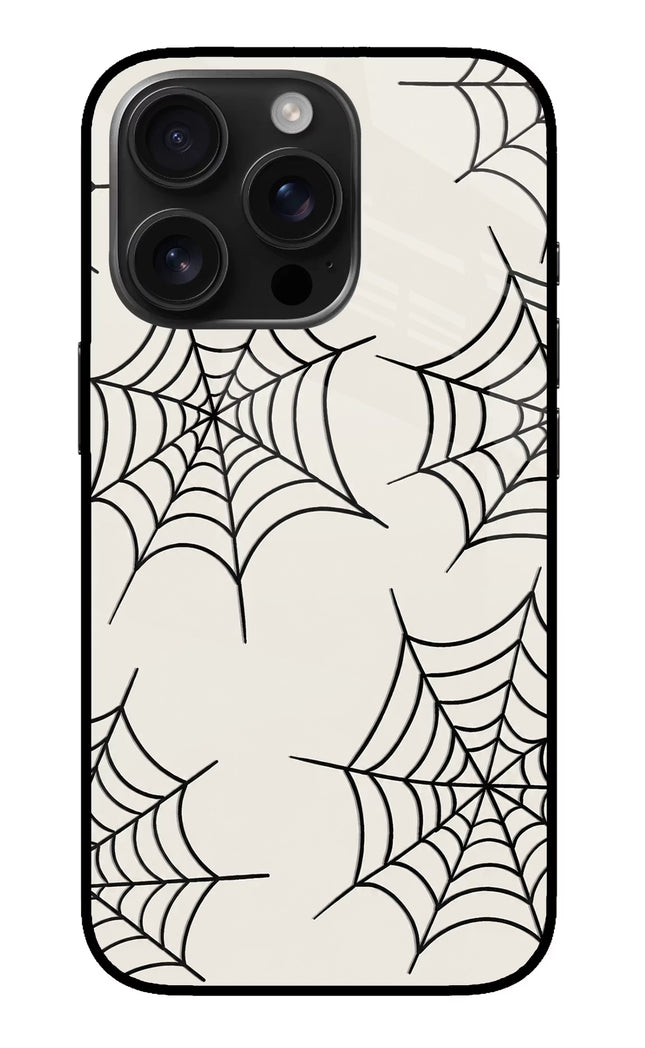Spider Web iPhone 16 Pro Glass Case