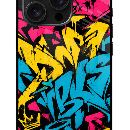 Graffiti Vibe iPhone 16 Pro Glass Case