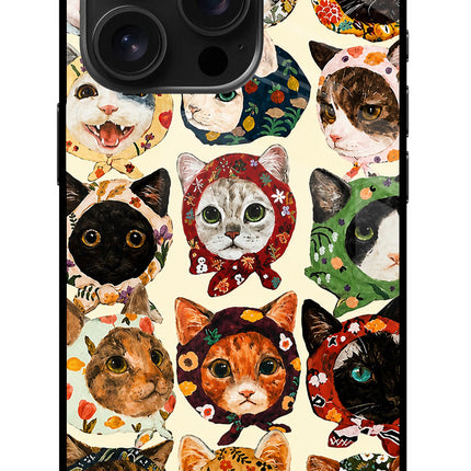 Cool Cat iPhone 16 Pro Glass Case