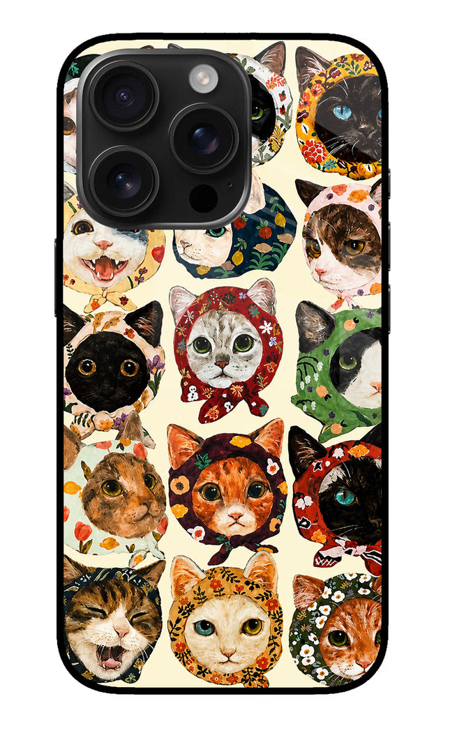 Cool Cat iPhone 16 Pro Glass Case