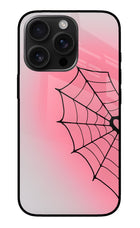 Pink Web iPhone 16 Pro Glass Case