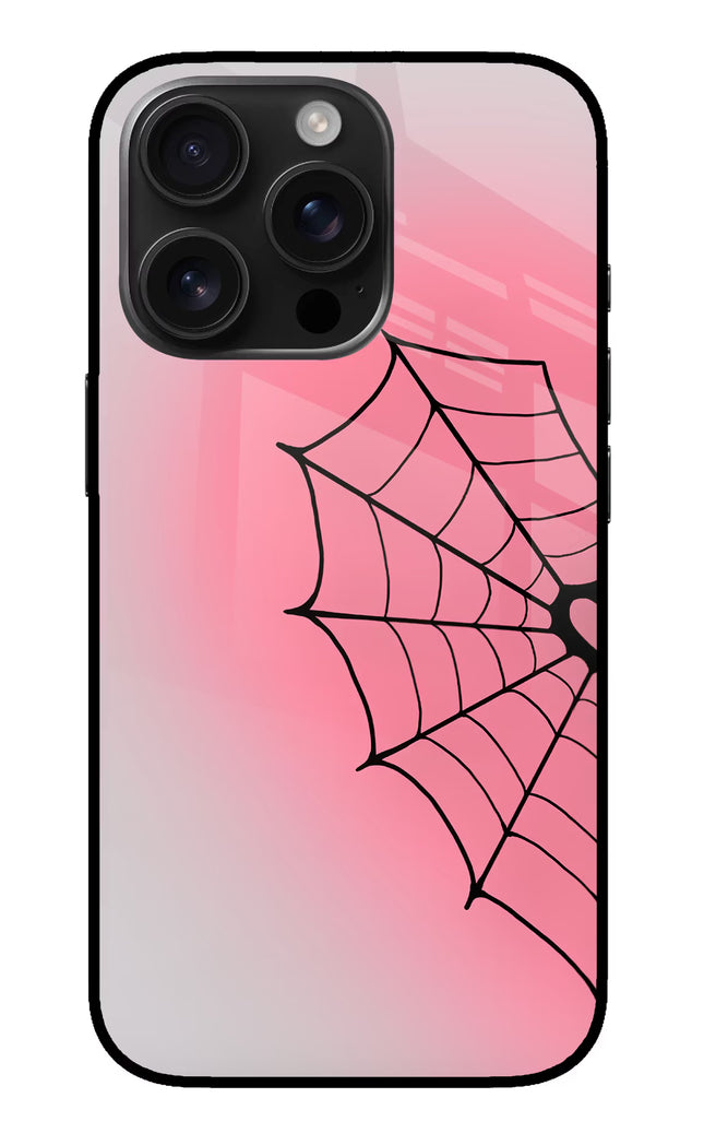 Pink Web iPhone 16 Pro Glass Case