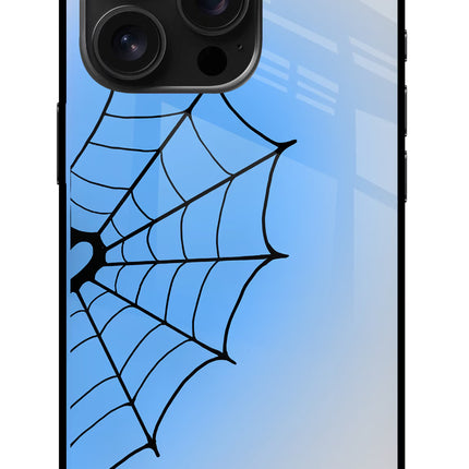 Blue Web iPhone 16 Pro Glass Case