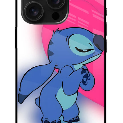 Stitch Hug iPhone 16 Pro Glass Case