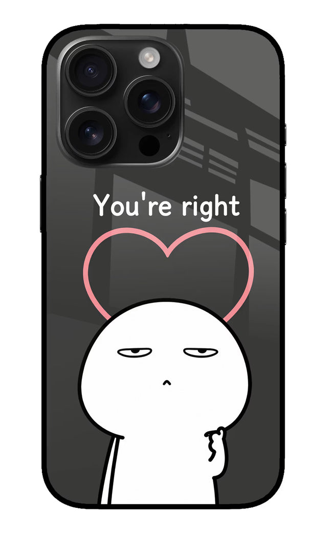 You're Right iPhone 16 Pro Glass Case