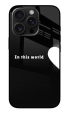 This World iPhone 16 Pro Glass Case