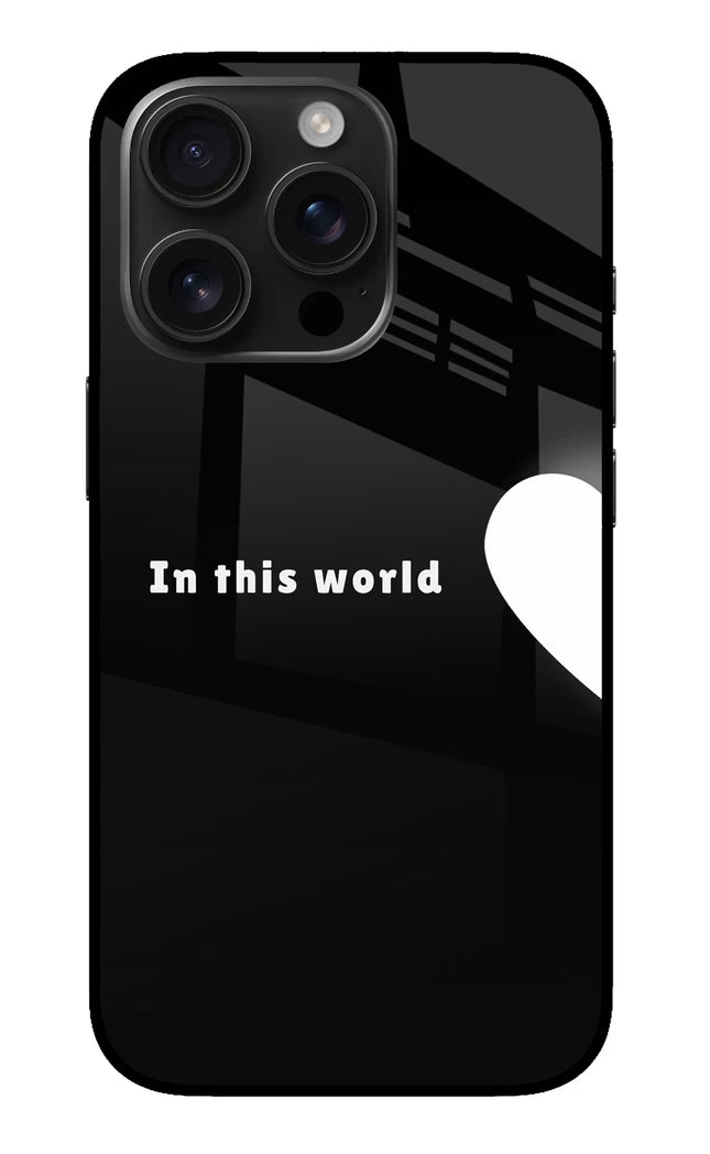 This World iPhone 16 Pro Glass Case