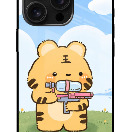 Tiger Treat iPhone 16 Pro Glass Case