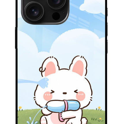 Bunny Treat iPhone 16 Pro Glass Case