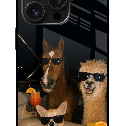 Party Squad iPhone 16 Pro Glass Case