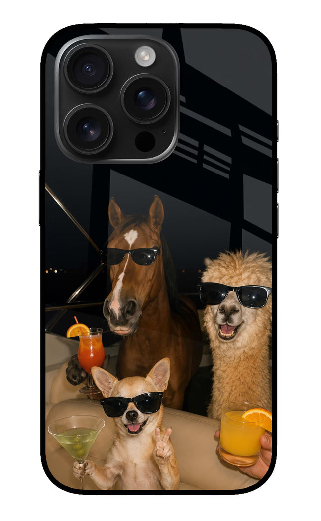 Party Squad iPhone 16 Pro Glass Case