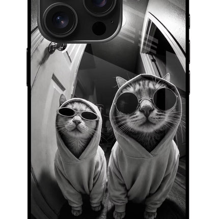 Hood Cats iPhone 16 Pro Glass Case