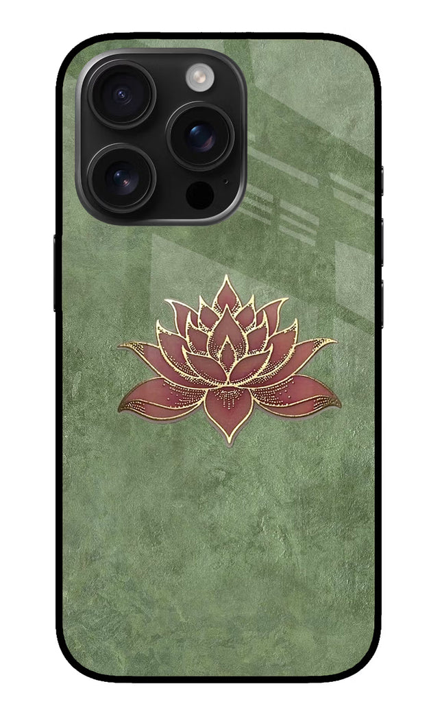 Lotus Grace iPhone 16 Pro Glass Case