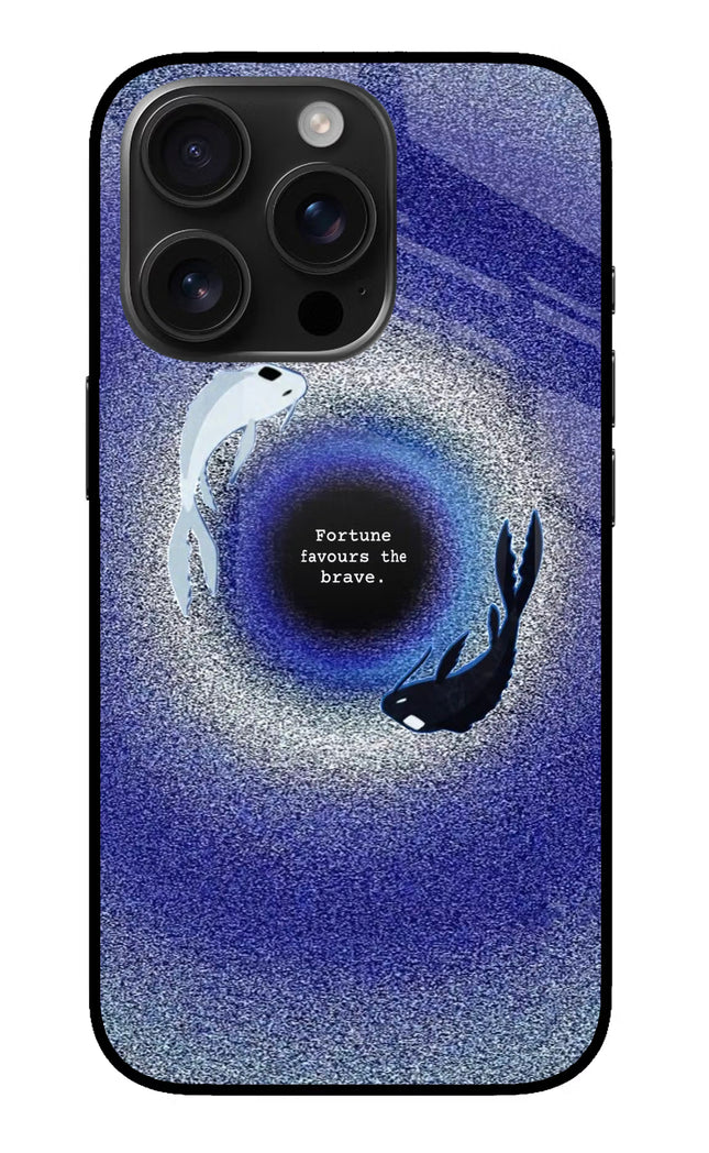 Dark Koi iPhone 16 Pro Glass Case